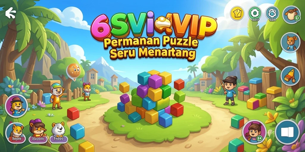 Tampilan gameplay 6SVIP dengan tantangan Puzzle menarik.