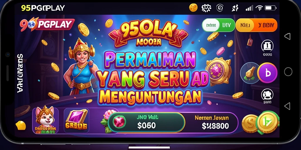 Tampilan menarik dari gameplay 95PGPLAY yang penuh warna.