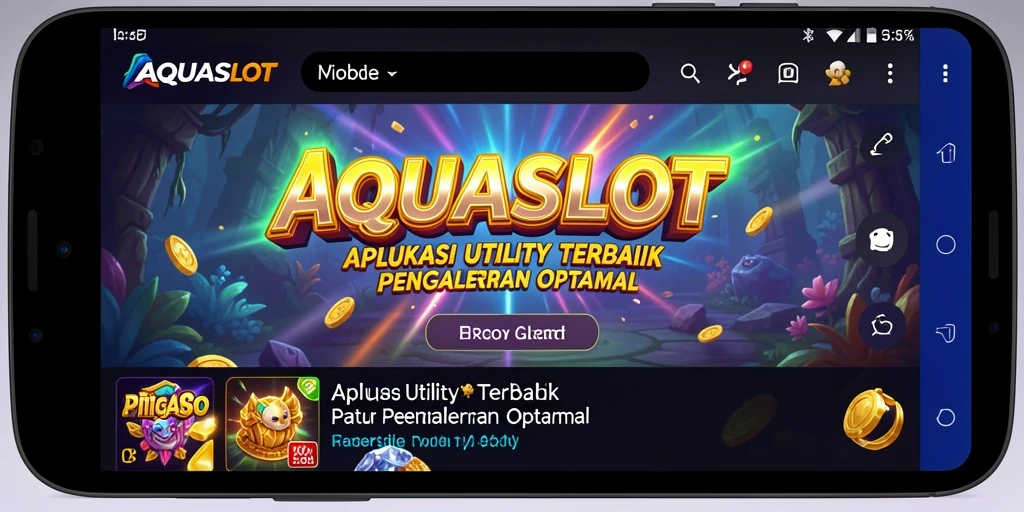 Tampilan screenshot utama AQUASLOT menampilkan antarmuka pengguna yang bersih dan intuitif.