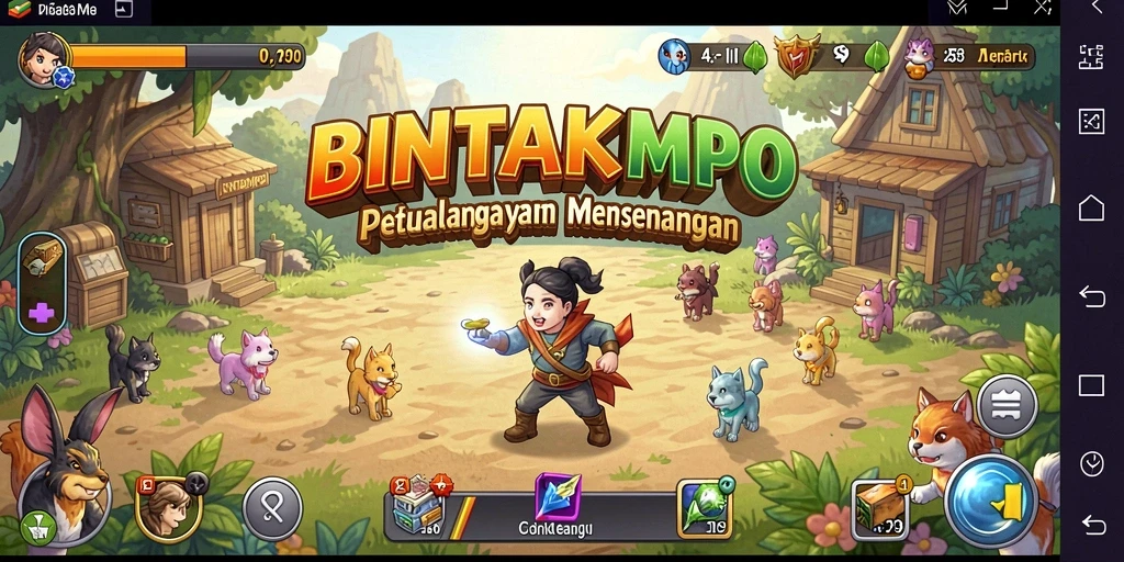 Tampilan gameplay BINTANGMPO yang menarik dan penuh warna.