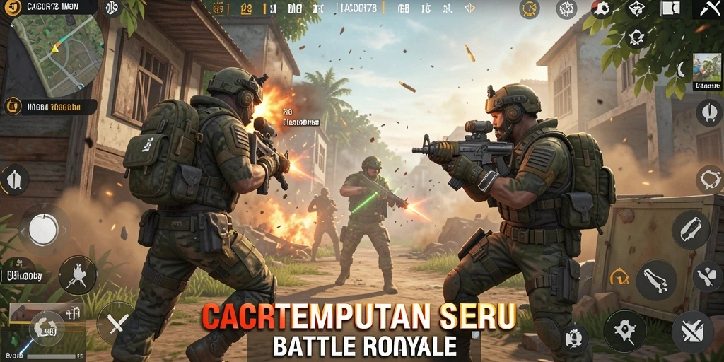 Gameplay seru CACOR78 dalam pertempuran Battle Royale.