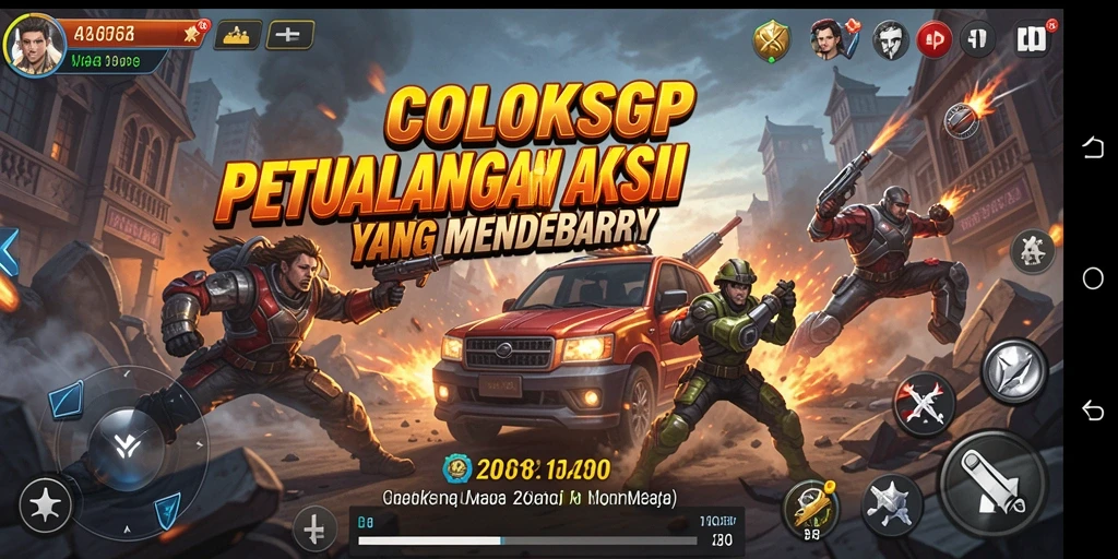 Tangkapan layar yang menunjukkan aksi mendebarkan COLOKSGP.