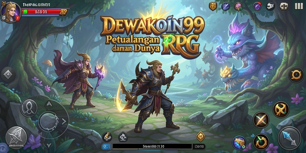Screenshot gameplay DEWAKOIN99 menampilkan aksi pertarungan yang mendebarkan.