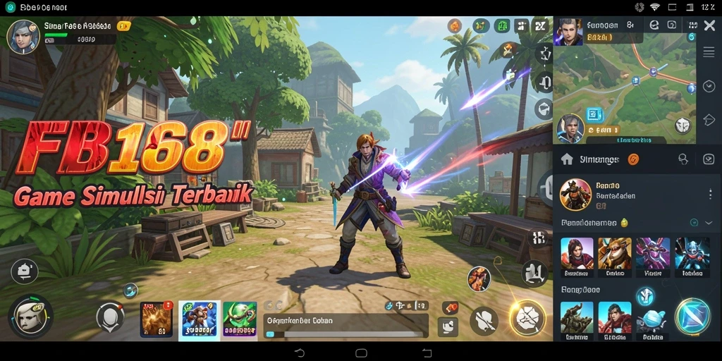 Tampilan screenshot FB168 menampilkan gameplay simulasi yang menarik dan interaktif.