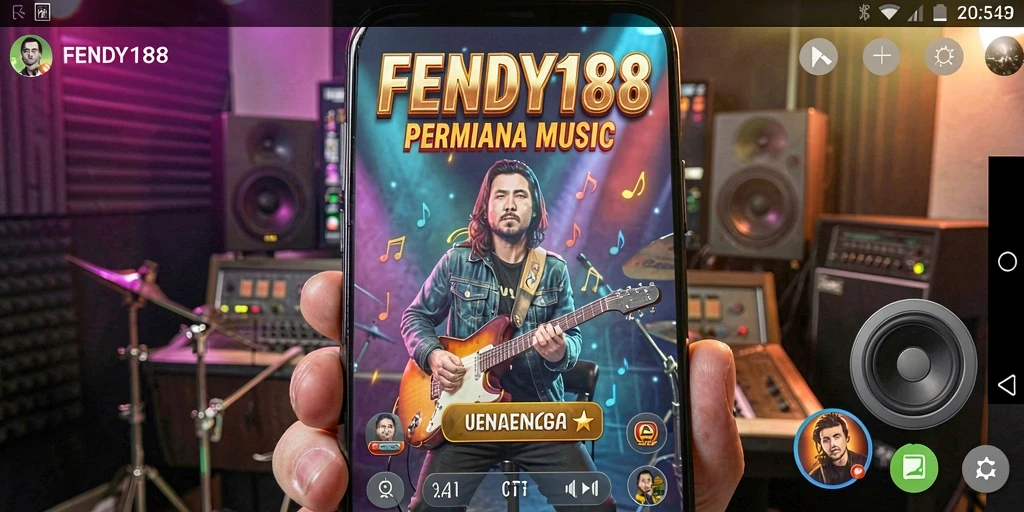 Tampilan gameplay FENDY188 saat bermain musik yang seru.