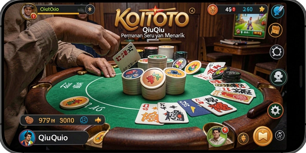 Screenshot permainan QiuQiu yang seru dan menantang.