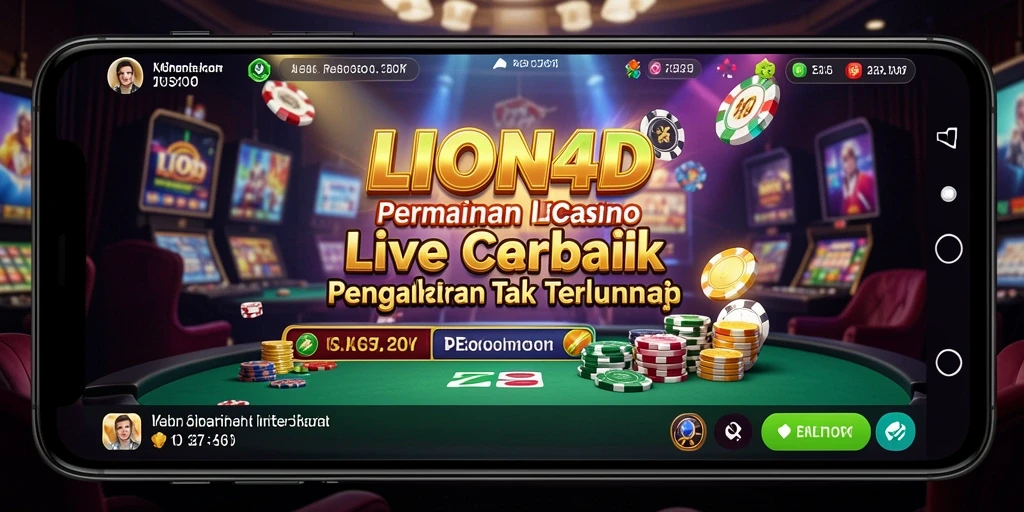 Screenshot LION4D menampilkan dealer langsung dan gameplay yang mengasyikkan.