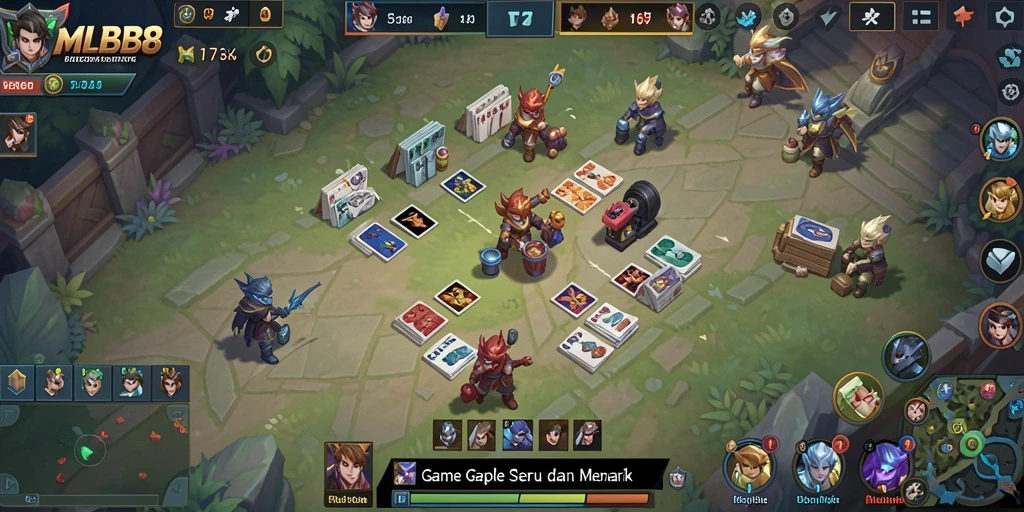Screenshot gameplay MLBB8 menampilkan keseruan permainan Gaple.