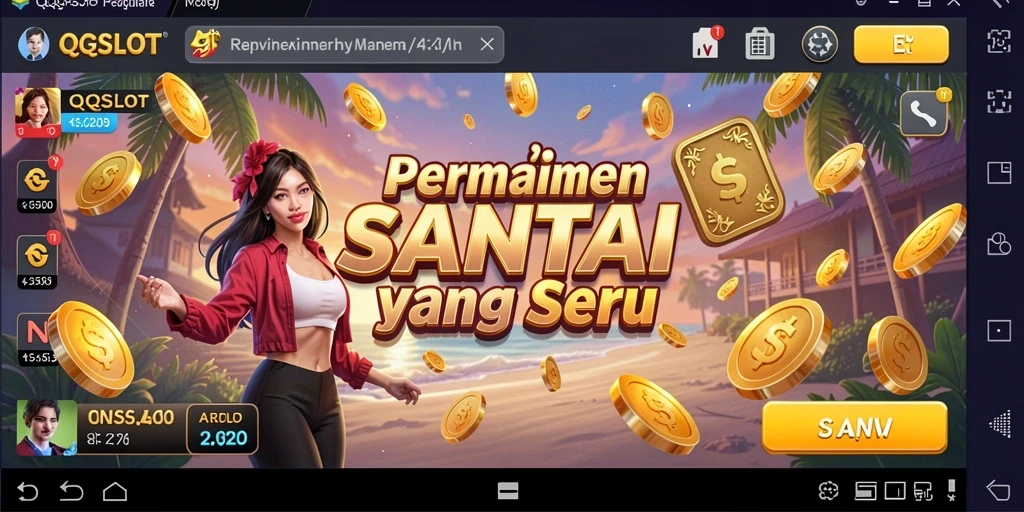 Tampilan gameplay QQSLOT yang mengasyikkan dengan efek visual menarik.