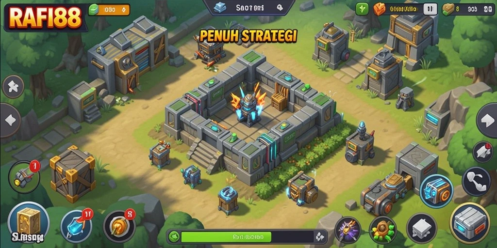 Screenshot gameplay RAFI88 menampilkan aksi pertahanan yang mendebarkan.