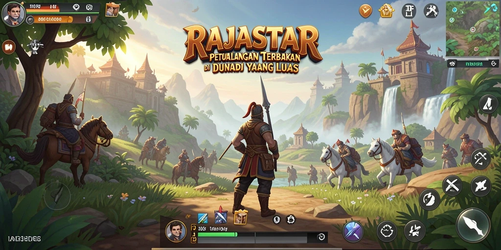 Tampilan menarik dari gameplay RAJASTAR yang penuh petualangan.