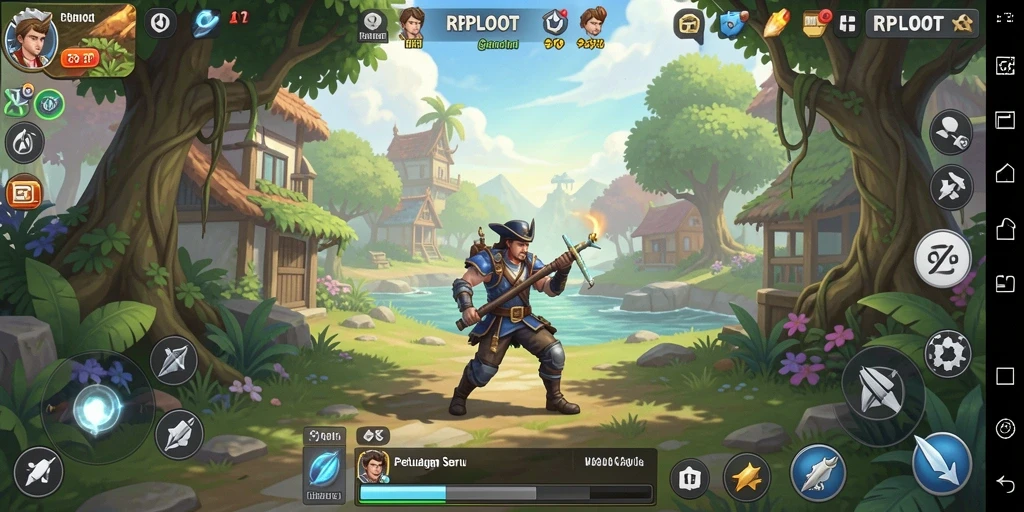 Tampilan gameplay seru dan warna-warni dalam RPLOOT.